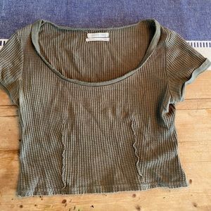 Urban Outfitters Army Green Short Sleeve